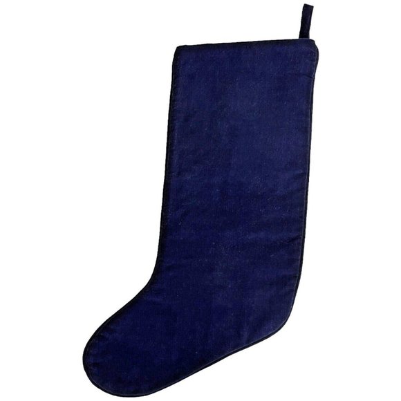 Needlepoint By Hand Angel Christmas Stocking Wool Velvet Back 18" Blond Hair - Picture 5 of 5